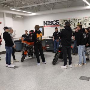 CboysTV group talking with Powersports students