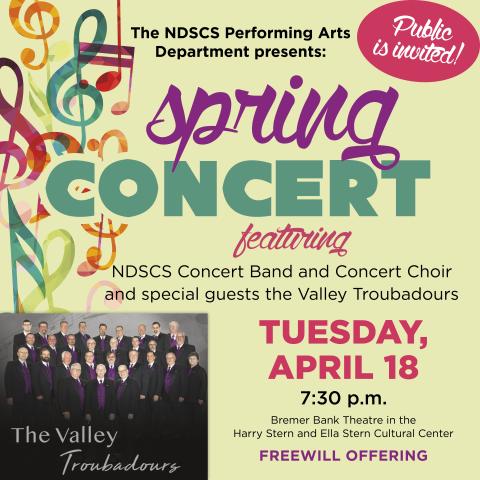 NDSCS Performing Arts department to present Spring Concert on April 18 ...