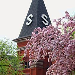 Old Main in spring